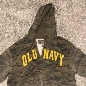 Vintage old navy camo hoodie